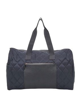 Navy Quilted Weekender Bag by DSW